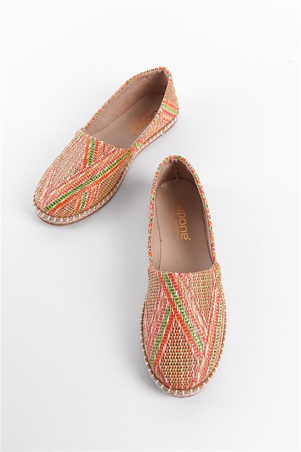 Capone Pasarella 001 Women Green Orange Espadrille