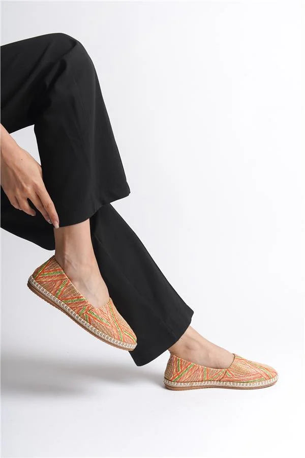 Capone Pasarella 001 Women Green Orange Espadrille