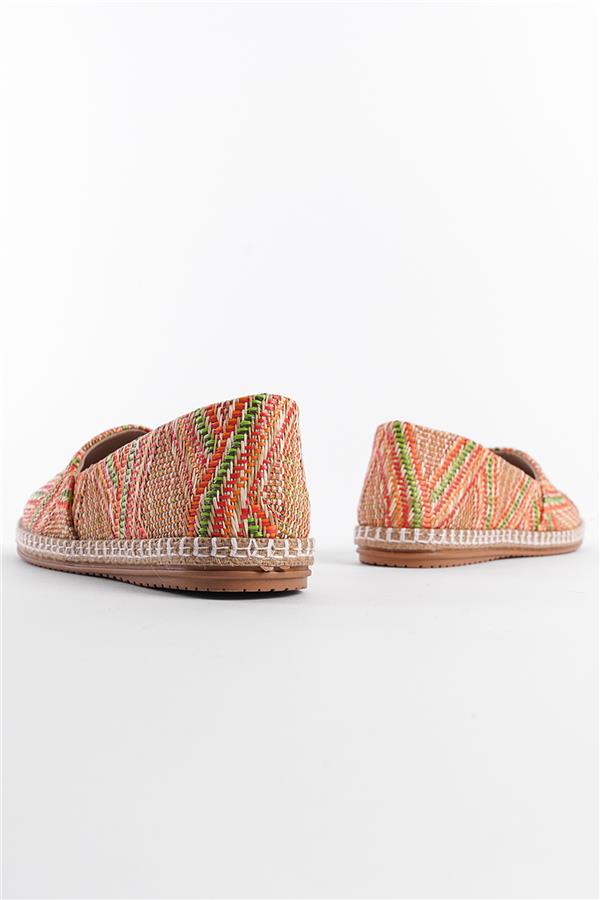 Capone Pasarella 001 Women Green Orange Espadrille