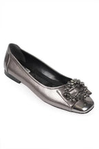 Capone Adriana 058 Women Platinum Cristal Embellished Ballet Flats
