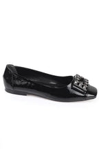 Capone Agata 070 Women Black Metalic Bouckle Ballet Flats