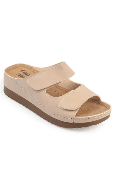 Capone Jasmine 107090 Women Beige Slingback Comfort Anatomical Sandals