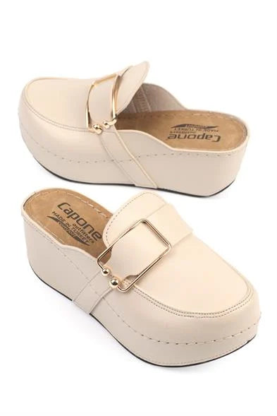Capone Judy 107090 Women Copper Slingback Comfort Anatomical Sandals