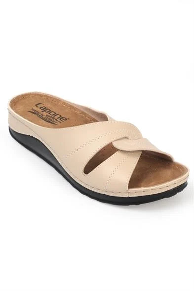 Capone Janel 107090 Women Gold Slingback Comfort Anatomical Sandals