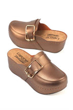 Capone Judy 107090 Women Copper Slingback Comfort Anatomical Sandals