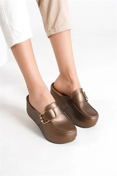 Capone Judy 107090 Women Copper Slingback Comfort Anatomical Sandals