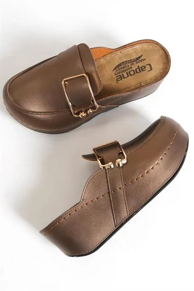 Capone Judy 107090 Women Copper Slingback Comfort Anatomical Sandals