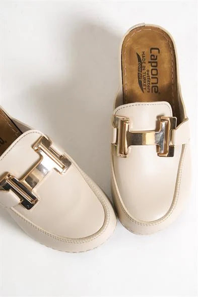 Capone Justin 612005 Women Beige Slingback Comfort Anatomical Sandals