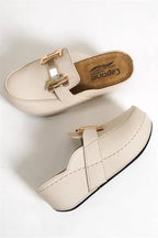 Capone Justin 612005 Women Beige Slingback Comfort Anatomical Sandals