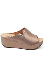 Capone Kailey 6145 Women Gold Platform V Clip Accessory Sandals