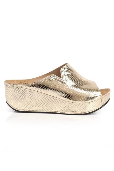 Capone Kailey 6145 Women Gold Platform V Clip Accessory Sandals