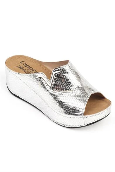 Capone Kailey 6145 Women Gold Platform V Clip Accessory Sandals