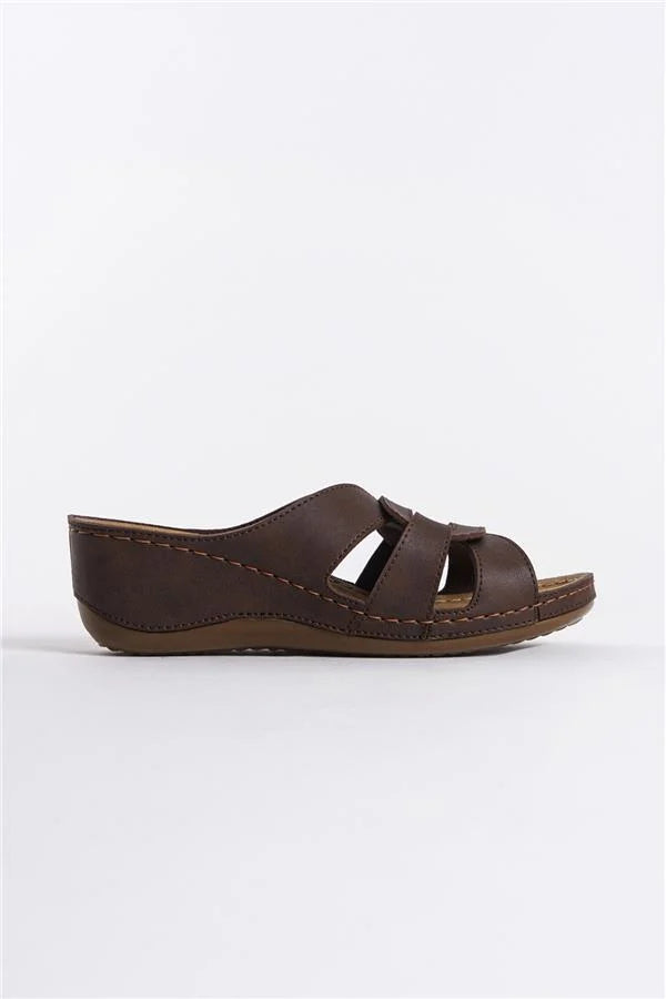 Capone Kamila 6319 Women Brown Slingback Comfort Anatomical Sandals