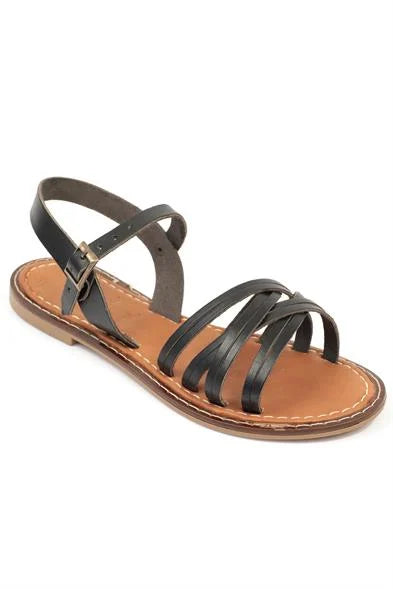 Capone Darya 830 Genuine Leather Women Tan Slingback Sandals