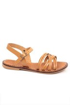 Capone Darya 830 Genuine Leather Women Tan Slingback Sandals