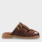 Capone Alanna Suede Look Gladiator Women Sued Black Sandal
