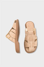 Capone Alanna Suede Look Gladiator Women Sued Black Sandal