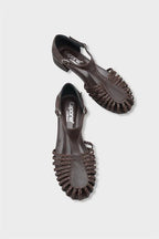 Capone Arleen Woven Low Heel Women Black Ballet Flat