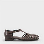 Capone Arleen Woven Low Heel Women Black Ballet Flat