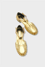 Capone Arleen Woven Low Heel Women Black Ballet Flat