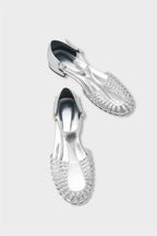 Capone Arleen Woven Low Heel Women Black Ballet Flat