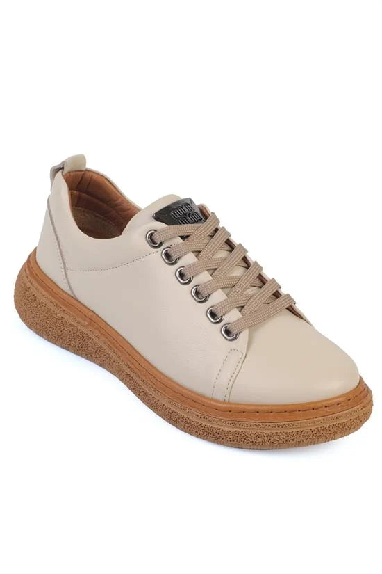 Capone Aurora Genuine Leather Comfort Women White Loafer