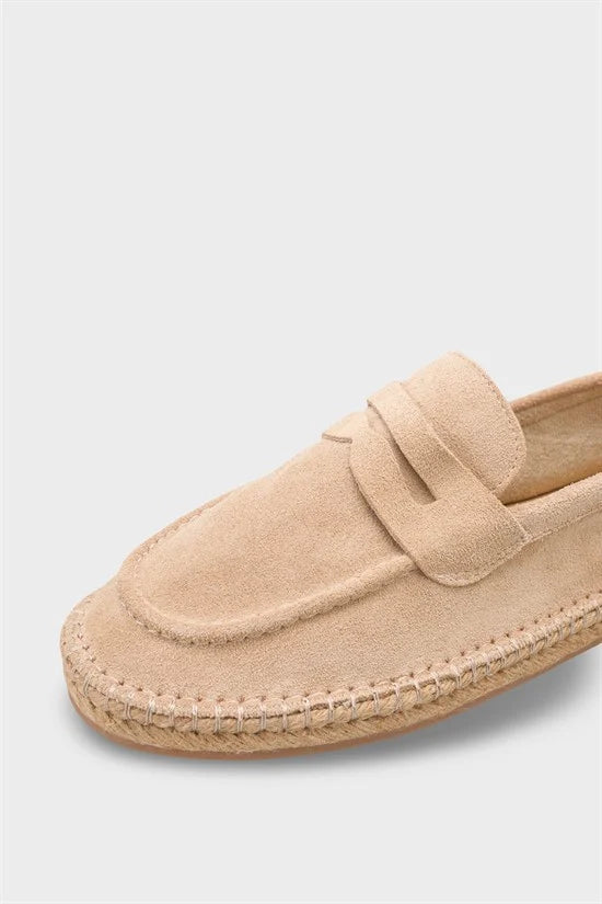 Capone Boris Genuine Leather Suede Espadrille Sole Men Loafer