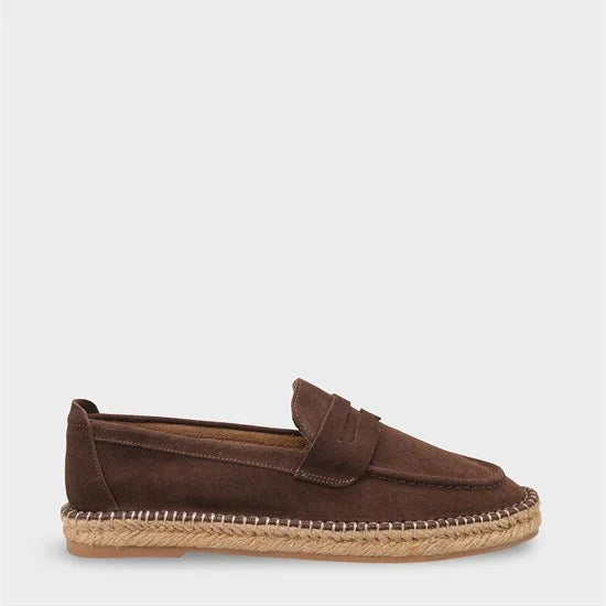 Capone Boris Genuine Leather Suede Espadrille Sole Men Loafer