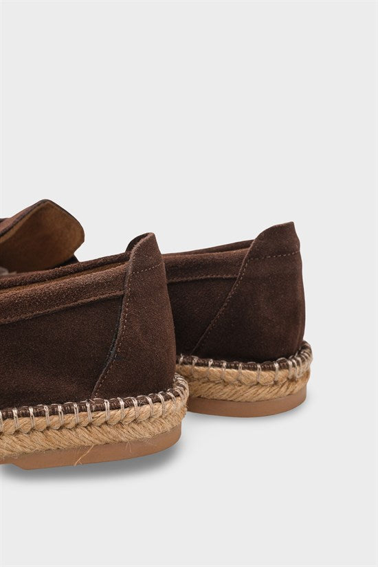 Capone Boris Genuine Leather Suede Espadrille Sole Men Loafer