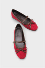 Capone Chandal Suede Look Mary Jane Shoes
