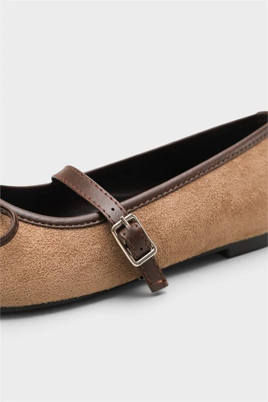 Capone Chandal Suede Look Mary Jane Shoes