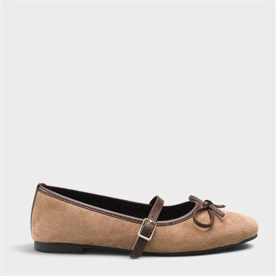 Capone Chandal Suede Look Mary Jane Shoes