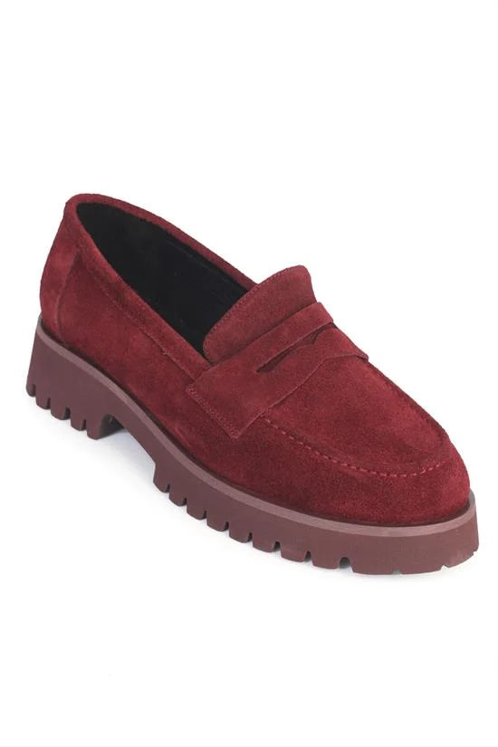 Capone Cork Sole Leather Women Nubuck Black Loafer