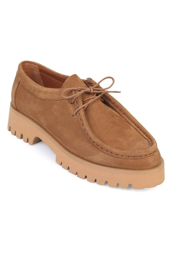 Capone Cork Sole Leather Women Black Loafer