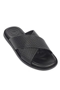 Capone Cross Strap Woven Pattern Men Sandal