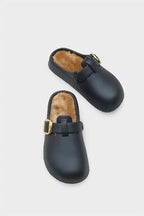 Capone Daisy Women Black Furry Sandal