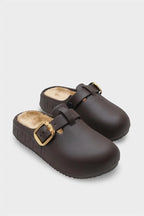 Capone Daisy Women Black Furry Sandal