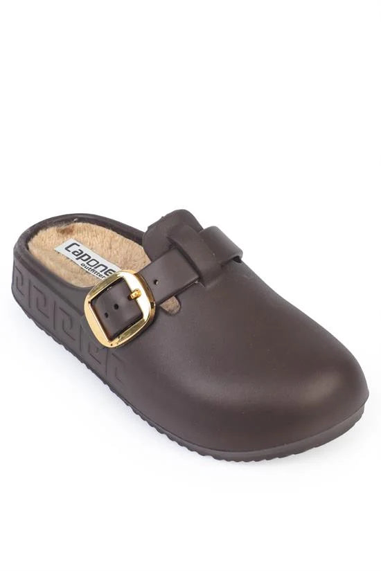 Capone Daisy Women Black Furry Sandal