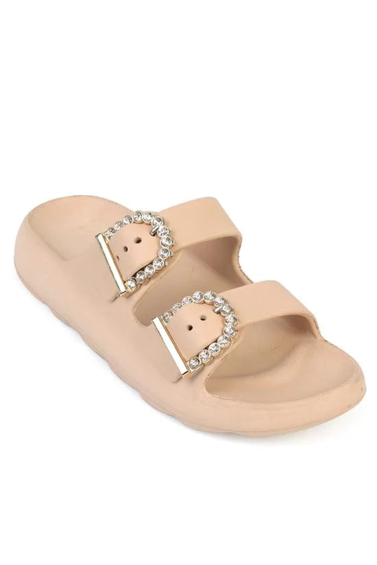 Capone Della EVA Double Buckle Women Pink Sandal