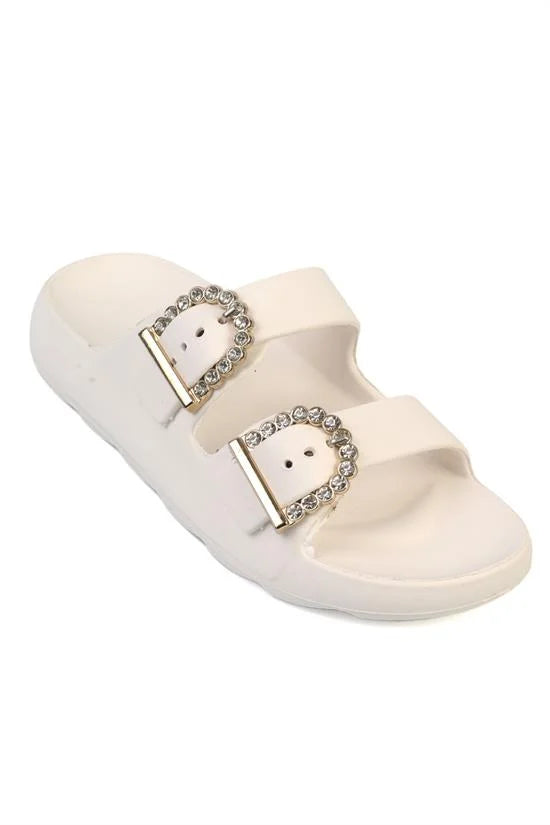 Capone Della EVA Double Buckle Women Pink Sandal