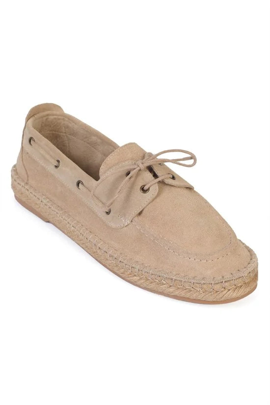 Capone Drake Genuine Leather Suede Espadrille Sole Men Loafer