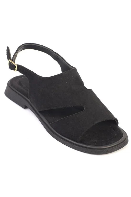 Capone Emmie Suede Look Women Sued Black Sandal