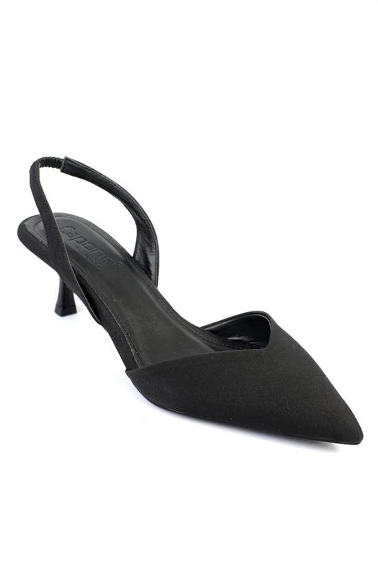 Capone Esmerelda Pointed Toe Slingback Mid Heel Women White Shoe