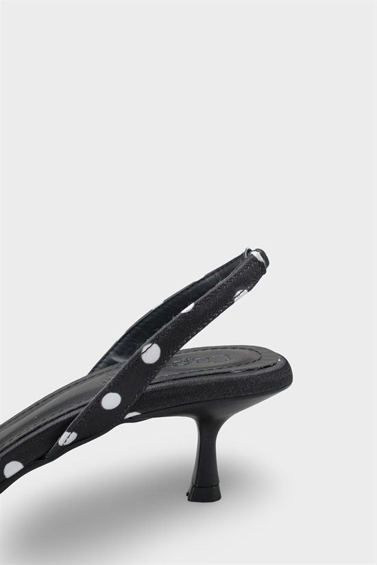 Capone Esmerelda Pointed Toe Slingback Mid Heel Women White Shoe