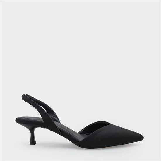 Capone Esmerelda Pointed Toe Slingback Mid Heel Women White Shoe