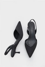 Capone Esmerelda Pointed Toe Slingback Mid Heel Women White Shoe