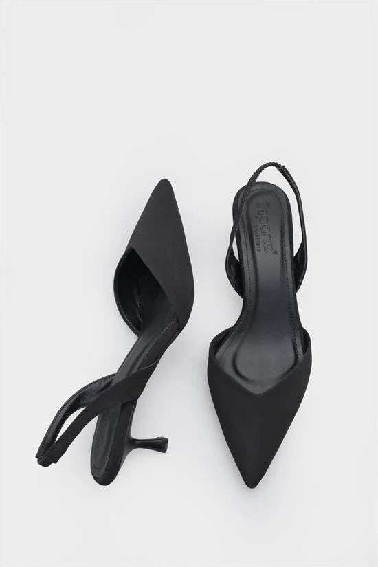 Capone Esmerelda Pointed Toe Slingback Mid Heel Women White Shoe