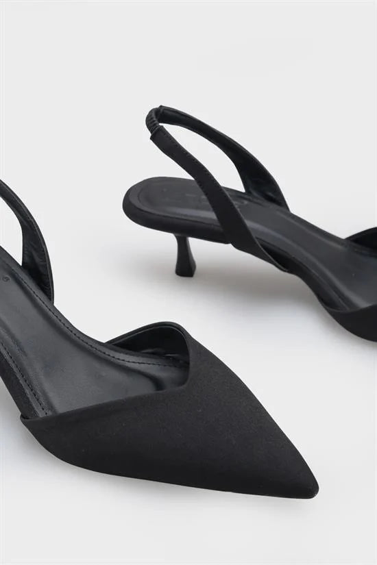 Capone Esmerelda Pointed Toe Slingback Mid Heel Women White Shoe