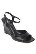 Capone Fanni Genuine Leather Lined Wedge Heel Ankle Strap Women Beige Shoe