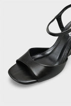 Capone Fanni Genuine Leather Lined Wedge Heel Ankle Strap Women Beige Shoe